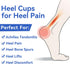 Skyfoot Heel Cups for Achilles Tendonitis, Heel Bone Spurs, Orthotic Inserts for Achilles Tendon Support, Heel Cushions for Heel Pain Relief for W...