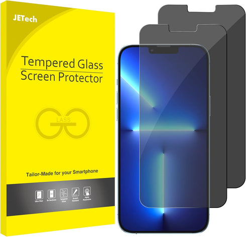 JETech Privacy Screen Protector for iPhone 13 Pro Max 6.7-Inch, Anti Spy Tempered Glass Film, 2-Pack......