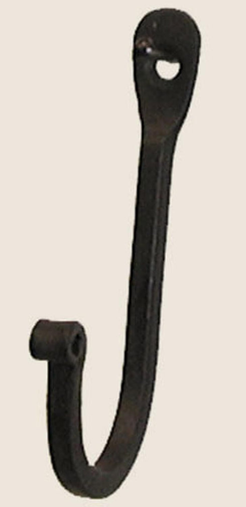 Colonial Tin Works Vintage Hand Forged Iron Classic Early American Plain Hook Black Set of 12 (Set of 12)...