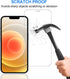 [3+3 Pack Glass Screen Protector for iPhone 12 Mini with Camera Lens Protector, 5.4 Inch HD Clear Tempered Glass Film for iPhone 12 Mini, Anti-Scr...