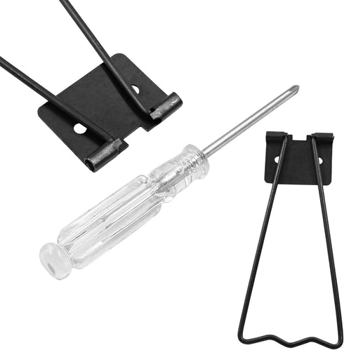 6 Pcs Easel Back, 3.34" Iron Picture Frame Easel Back - Reliable Photo Frame Stand with Screws & Screwsdriver for Crafts and Art Frames (Black)...