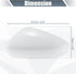 X AUTOHAUX Car Rear View Left Driver Side Mirror Cover Cap Replacement White for Mazda CX-30 2020-2023 Mirror Guard Covers Exterior Decoration Tri...
