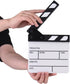 Action Cut Board, Andoer Acrylic Film Clapboard Dry Erase Compact Size TV Film Movie Director Cut Action Scene Clapper Board Slate...