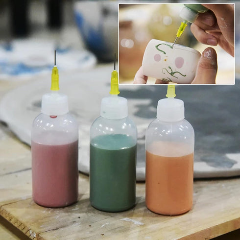 FJNATINH 30cc Needle Glue Squeeze Bottle, Precision Tip Applicator, 5 Pack...