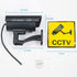 Fuers Fake Camera, TL-2600 Waterproof Outdoor/Indoor Security Dummy Surveillance Simulation Bullet Camera with Flashing LED Light,Black(2pcs)...