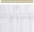 MIULEE Sidelight Sheer French Door Curtains 25 x 40 Inches Light Filtering Window Treatment with Tieback - 2 Panels, White...