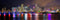 Miami Skyline UNFRAMED Photo Poster Print NIGHT Color Downtown City 11.75 inches x 36 inches Archival Photographic Panorama Picture Standard Size...