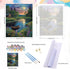 Natuyalo Paint by Numbers for Adults Beginner, Moonlight Landscape Acrylic Easy Paint by Numbers Kits Riverside House Craft Kits for Adults Suitab...