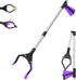 32 inch GrabRunner Folding Reacher Grabber Tool with Magnet(Purple)...