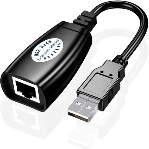 USB Over Cat6?SNLLMZI USB RJ45 Extender Over Cat5/Cat5e/Cat6/Cat7/Cat8 Cable Extension Cable Connector Adapter - 2 Pairs...
