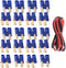10 Pairs Amass EC3 Battery Connector Plugs,3.5mm Banana Plug Female Male Bullet Connector with 14 Gauge Silicone Wire for RC ESC LIPO Battery Elec...