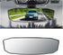 12 Inch Wide Angle Rear View Mirror, Interior Clip on Convex Rear View Mirror, Anti Glare, Clear Tint, Largest Panoramic Lengthened Widened No Bli...