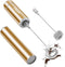 Milk Frother Handheld, Battery Operated Coffee Foamer Drink Mixer with 2 Stainless Steel Electric Whisks for Coffee, Latte, Cappuccino, Hot Chocol...