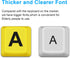 Large Print Computer Keyboard, Wired USB High Contrast Keyboard with Oversized Print Letters for Visually Impaired Low Vision Individuals (Yellow+...