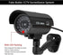 Fuers Fake Camera, TL-2600 Waterproof Outdoor/Indoor Security Dummy Surveillance Simulation Bullet Camera with Flashing LED Light,Black(2pcs)...