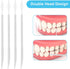 200Pcs Double Head Plastic Dental Floss Interdental Brush 2-in-1 Disposable Plastic Dental Toothpicks Braces Cleaner Brush Oral Care Travel Teeth ...