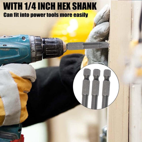 Utoolmart H5 Magnetic Hex Head Screwdriver Bits, 1/4 Inch Hex Shank 150mm Length S2 Power Tools 10Pcs...