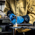 Caiman Premium Split Cowhide MIG/Stick Welding Gloves, Fleece Lining, Kontour Design, Kevlar Stitching, Blue/Black, Large (1506)...