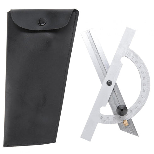 Protractor Angle Finder, 0-180 Degrees Carbon Steel Angle Ruler Measuring & Gauging Tool for Carpenters Woodworking Construction Measurement...