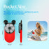 Cute Mouse Personal Mini Fan, Rechargeable Handheld USB Fan, 3 Adjustable Wind Speeds and Wearable Design, Portable Pocket Size for Indoor Or Outd...