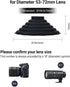 Silicone Lens Hood, Anti Reflection Lens Hood for Diameter 53-72mm Lens, Foldable Reversible Lens Shade for Canon RF 35mm EF-S 10-18 EF 50mm 28mm ...