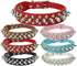 Spike Dog Collar and Leash Set, Studded Mushrooms Faux Pu Leather Durable Soft Metal Rivet Safe Spiked Cat Collars Adjustable for Small Medium Lar...