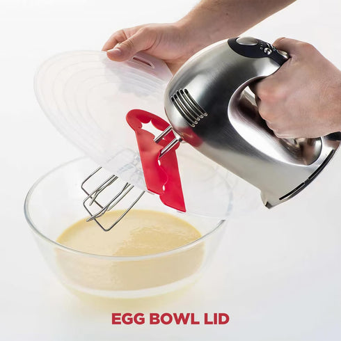 Mixing Bowl Splatter Guard, Silicone Mixing Bowl Splatter Screen Guard Mixer Splatter Guard Silicone Splatter Cover for Egg Bowl Whisks Cover Whis...