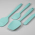 4 Piece Silicone Spatula Set, Flexible Heat Resistant Non-scratch Baking Cooking Rubber Spatulas with Stainless Steel Core, Aqua Sky...