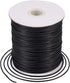 Craftdady 175 Yards 1.5mm Waxed Polyester Beading Cord String for Braided Macrame Bracelet Jewelry Making (Black)...