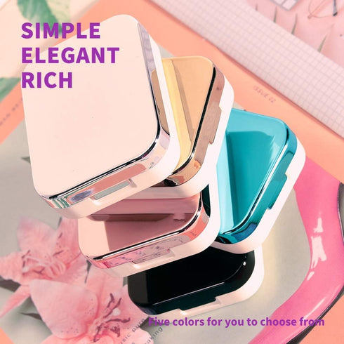 Contact Lens Case, Two Pack Portable Contact Lenses Travel Cases with Remover Tool Tweezers Mirror Solution Bottle Contacts Holder Container Stora...