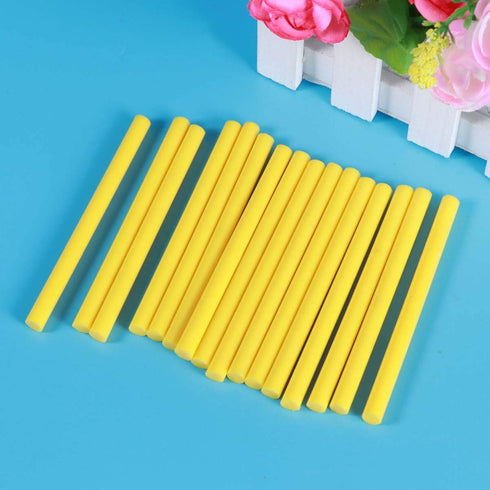 Healifty Clear Glue Sticks 16Pcs Hot Glue Sticks Hot Melt Glue Sticks for DIY Art Craft Repair Bonding Woodworking 10 x 0.7 x 0.7cm (Yellow)...