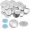 HARFINGTON 40 Sets Self Cover Button Kit 38mm Aluminum Button with 2 Tools...