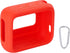 for JBL Go 4 Waterproof Bluetooth Speaker Silicone Cover Case, Portable Silicone Travel Case with Carabiner, Protective Skin Case (Red Case) - co2...
