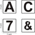 Alphabet Letter and Number Stencils 5 Inch - 40 Pack Large Letters and Numbers Stencil Templates with Signs for Painting on Wood, Reusable Number ...
