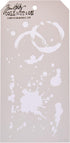 Stampers Anonymous Tim Holtz Layered Stencil 4.125"X8.5", Splatters...