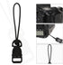 Camera Quick Release Strap, 4 Pcs Black Adjustable Camera Strap Quick Release Clips Connector Buckle Quick Release Connect Adapter to Camera Neck ...