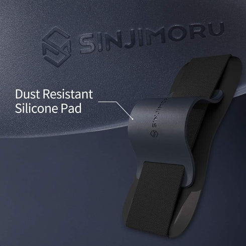 Sinjimoru Silicone Mobile Phone Grip with Stand, Cell Phone Stand for Desk & Secure iPhone Holder Strap for All Smartphone. Sinji Grip Silicone Bl...