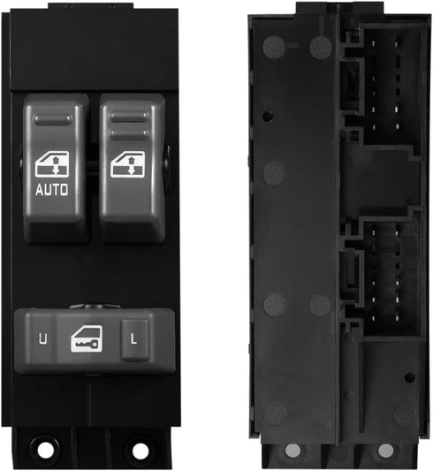 Driver Side Master Power Window Switch Gray | for 1999 2000 2001 2002 Chevy Silverado GMC Sierra 1500, 2500, 2500 HD, 3500 2-Doors Pickup Truck | ...