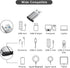 USB C to USB Adapter 6 Pack,USB to USB C Adapter,USB to C Adapter,USB to USBC-C Adapter,USB to USB C,USB C to USB Charger Cable Converter for iPho...
