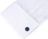 HONEY BEAR Fabric Nylon Stripe Pattern Cufflinks Round for Mens Shirt Business Wedding Gift...