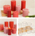Plastic Candle Molds,2 Sizes Cylinder Candle Molds Pillar Candle Mould with Candle Wick Wooden Wick Holders Cylindrical Mould DIY Candle Making Su...