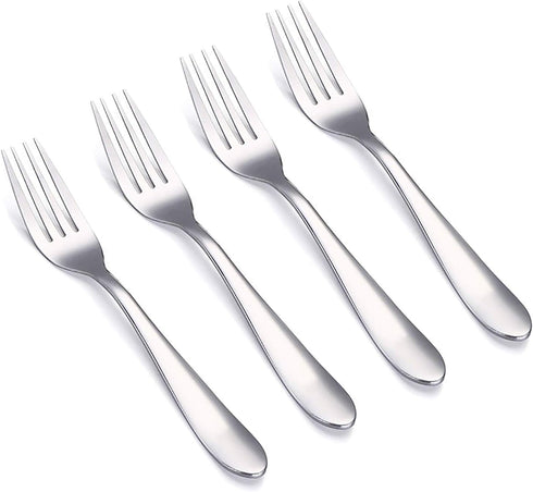 VANRA 4-Piece Children Forks Set Stainless Steel Kids Dinner Forks Child Silver Cutlery Set 5.7-inch (4 forks)...