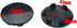59mm Wheel Center Caps Rim Hub Center Covers Replacement 54mm Lug to Lug (Black) - 4Pcs...