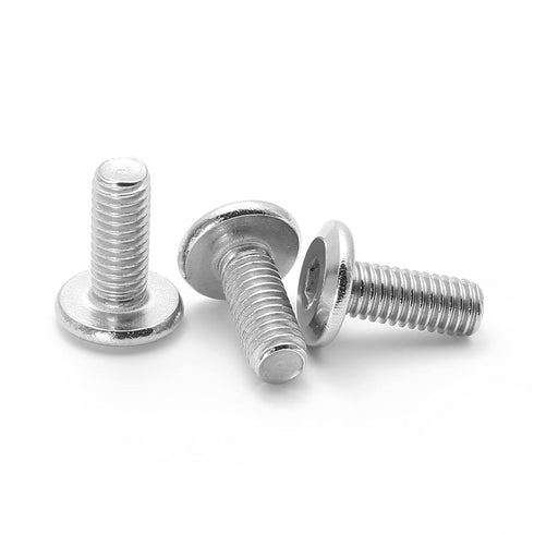 60 Pcs M6x15mm Stainless Steel Flat Head Hex Socket Cap Bolts Screws Countersunk Connector Fastener...