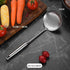 Skimmer Stainless Steel Large Slotted Spoon Colander Strainer Ladle for Cooking Heat Proof Hollow Handle Serving Utensil 14.96 inches...