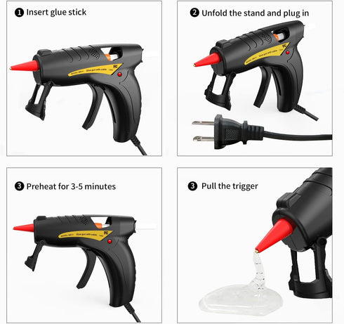 mofa Glue Gun,30W Mini Hot Glue Gun Kit with 20Pcs Glue Sticks,Hot Melt Glue Gun for DIY Crafts,Quick Repairs,Decorations,Home,School, Office Arts...