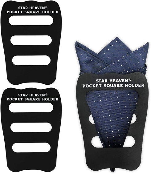 Pocket Squares Holder For Men, Best Accessories for Suits, Tuxedos,Vests and Dinner Jackets, 1/3/5/8Pack Assorted. (3-Pack)...