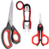 LIVINGO Professional Sewing Scissors Set: 8.5” Heavy Duty Sharp Titanium Coated Forged Stainless Steel Fabric Scissors, 4.5” Small Detail Embroide...