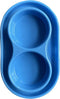 PetLike Ants Away Double Cat Dog Pet Water and Food Bowls,6cups /48oz Cat Dog Feeding Bowl Pet Food Dish for Puppy Medium larger Dogs Cats (Blue, ...