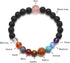 Jovivi Solar System Bracelet Universe Galaxy The Nine Planets Natural Stone Lava Rock Beads Essentional Oil Diffuser Bracelet for Women Men Gifts...